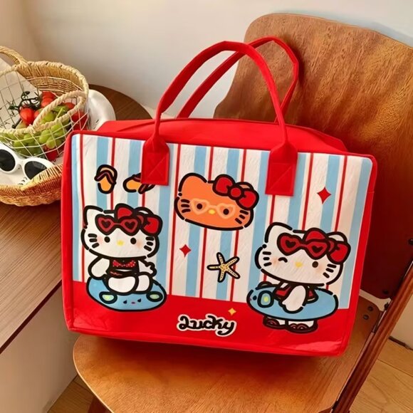 Sanrio for hello kitty Large Capacity Travel Bag - Durable Chemical Fiber, - Picture 1 of 4